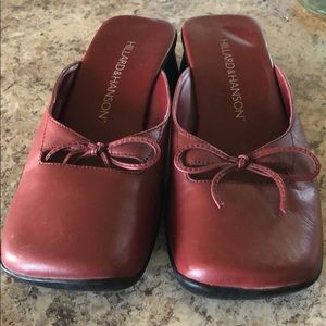 Hillard and Hanson dress open back shoes.